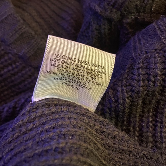 New with tags a.n.a side tie up black knit sweater - Picture 8 of 8